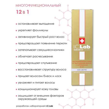 Спрей для волос I.C.Lab Individual cosmetic 12 в 1 многофункциональный 150 мл