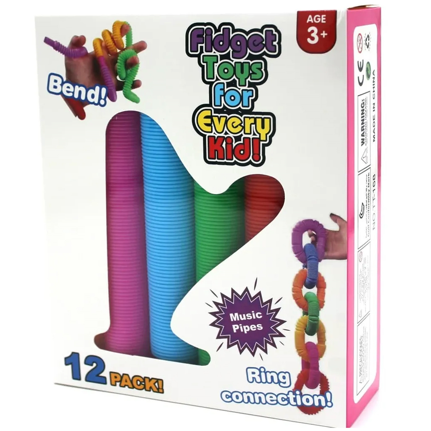 Игрушка-антистресс Avocadoffka Трубка Pop tubes. 12 шт в коробке - фото 4