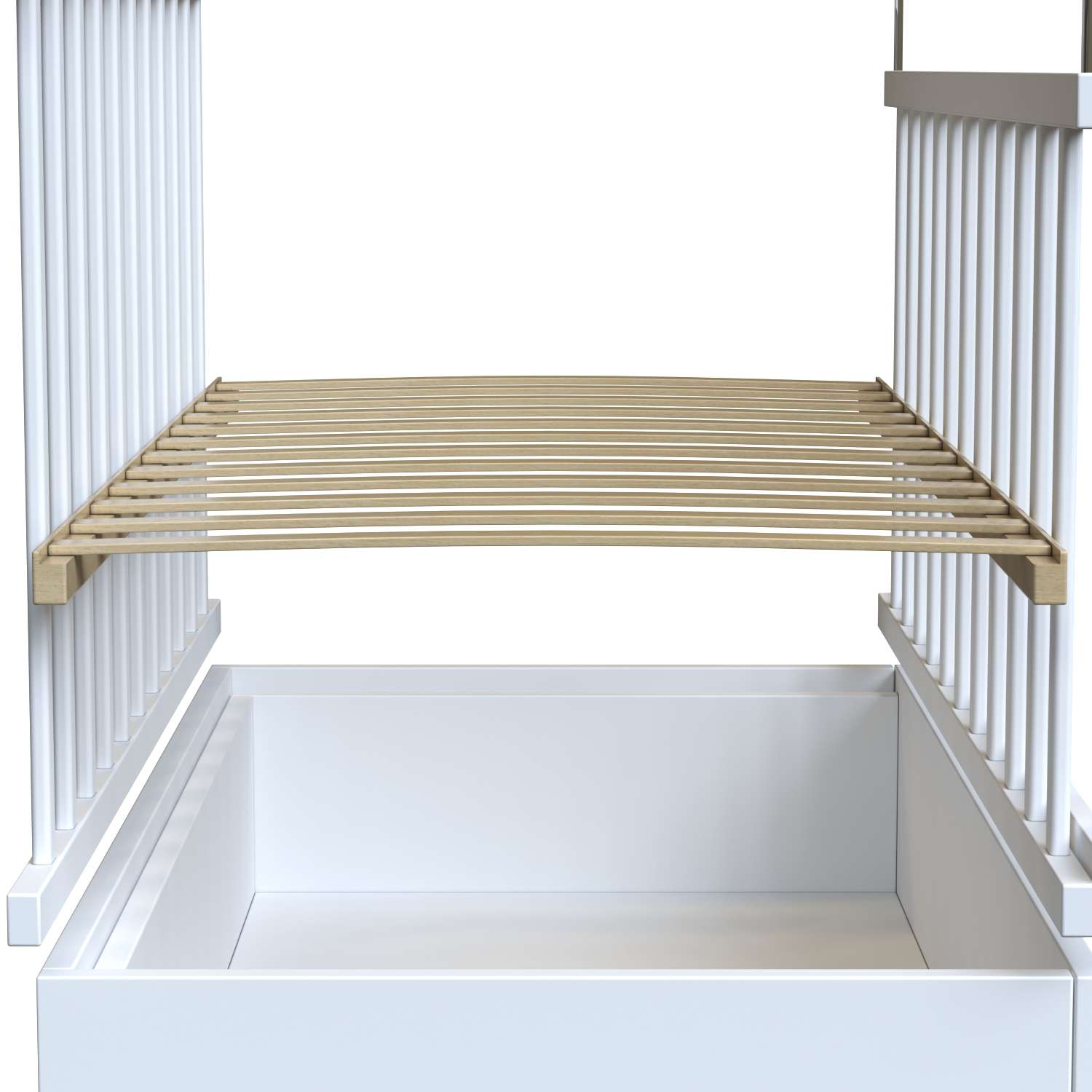 Детская кроватка ВДК прямоугольная, (белый) - фото 5