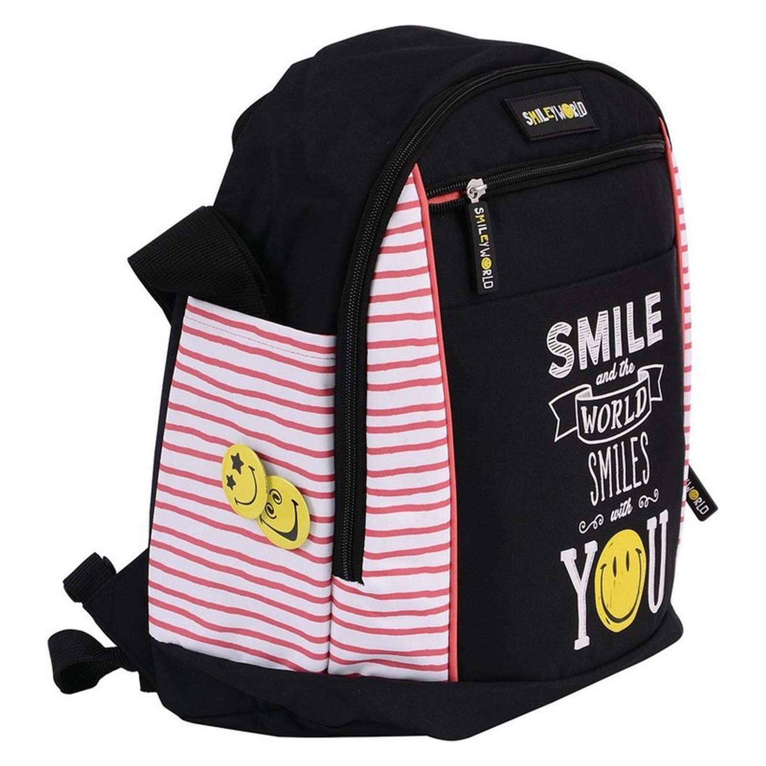Сумка-рюкзак Proff 2 в 1 Smile (черно-розовый) - фото 3