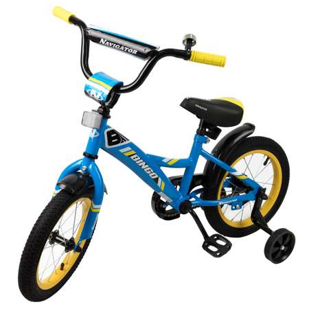 Велосипед детский Navigator BASIC 14 дюймов четырехколесный двухколесный городской
