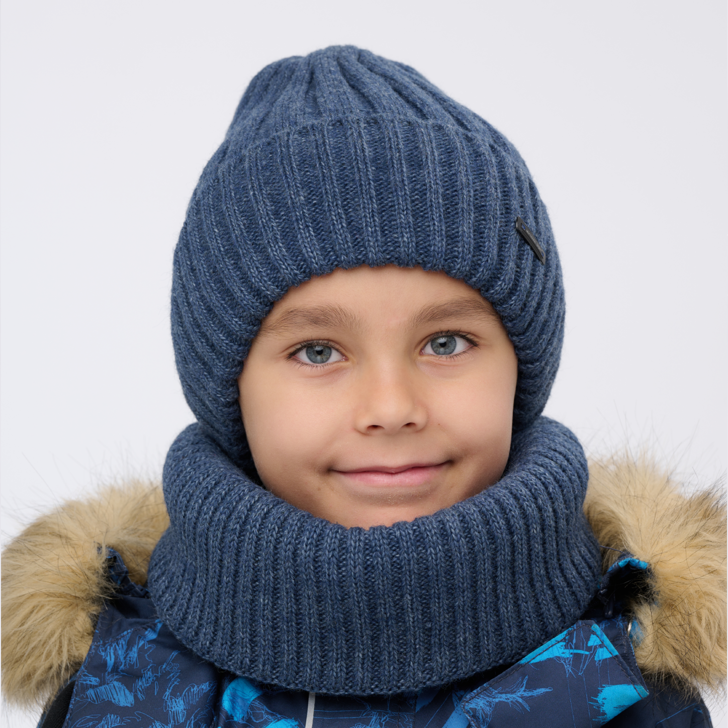 Шапка и снуд NYCkids NYC-H-107-WIN-jeans - фото 4