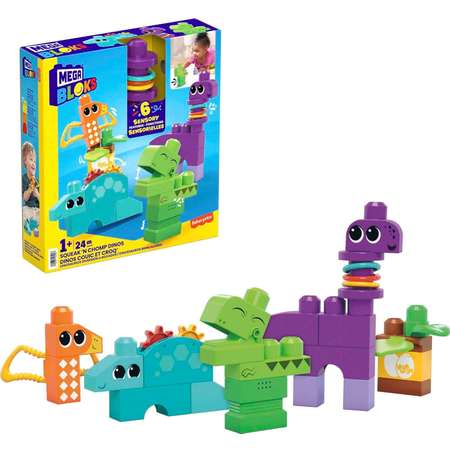 Конструктор Mega Bloks Squeak n Chomp Dinos HKN43