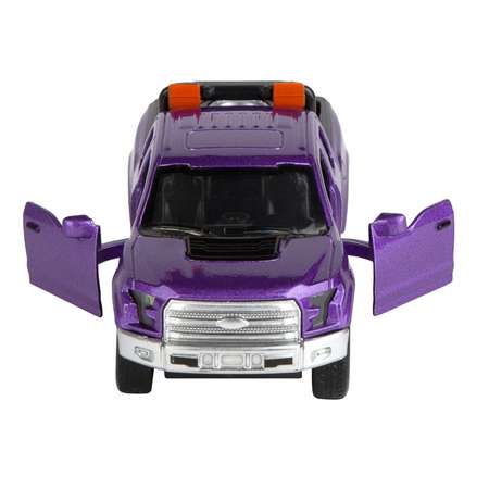 Машинка AUTOGRAND JUMBO PICK-UP с дугами со светом и звуком фиолетовый 78316