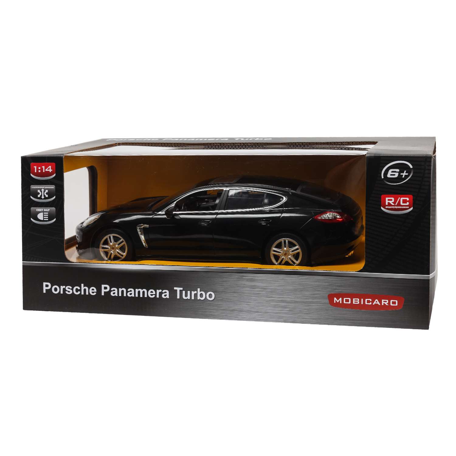 Машинка Mobicaro РУ 1:14 Porsche Panamera Черная YS249575-B - фото 2