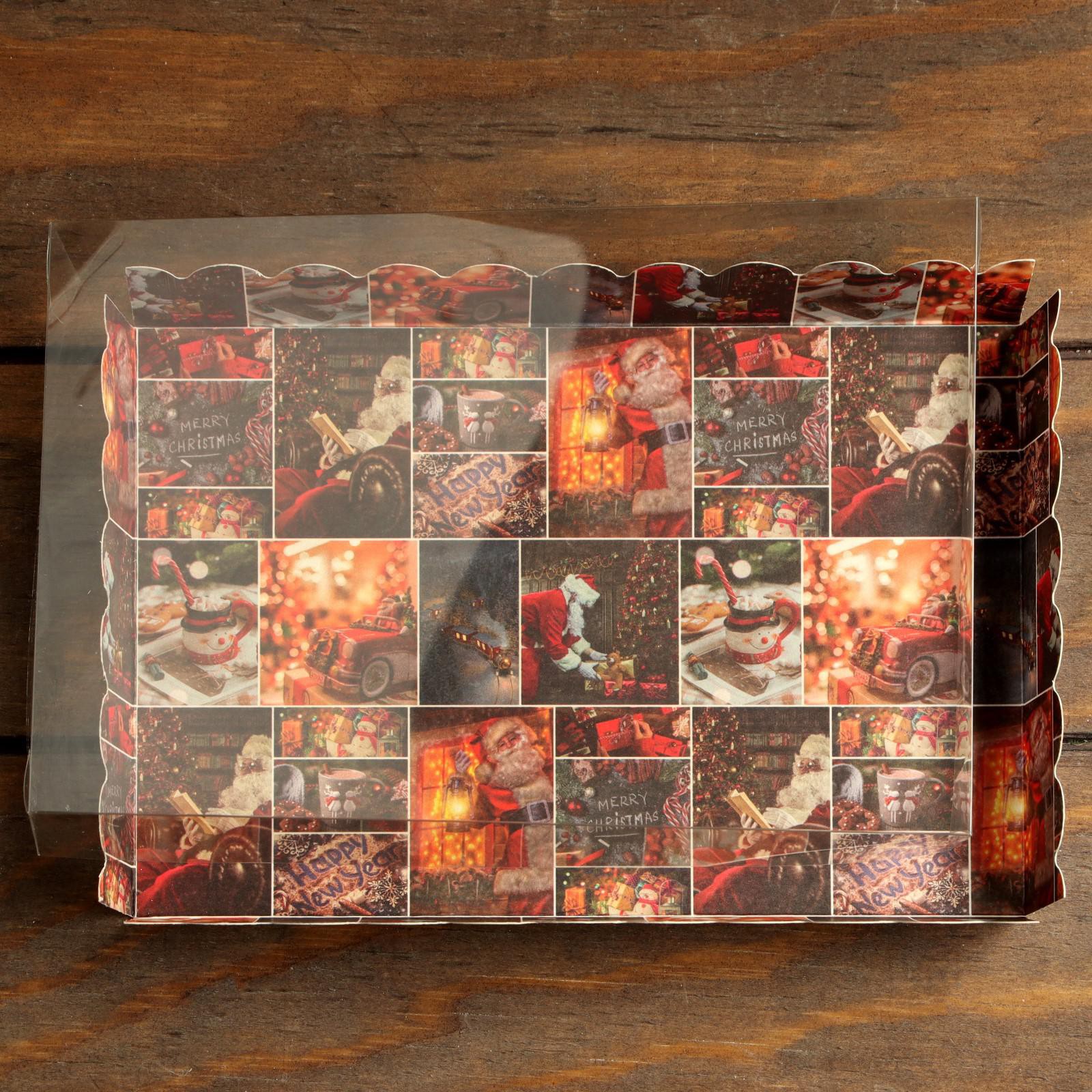 Коробочка Sima-Land для печенья«Санта» 22×15×3 см. 1 шт. - фото 4