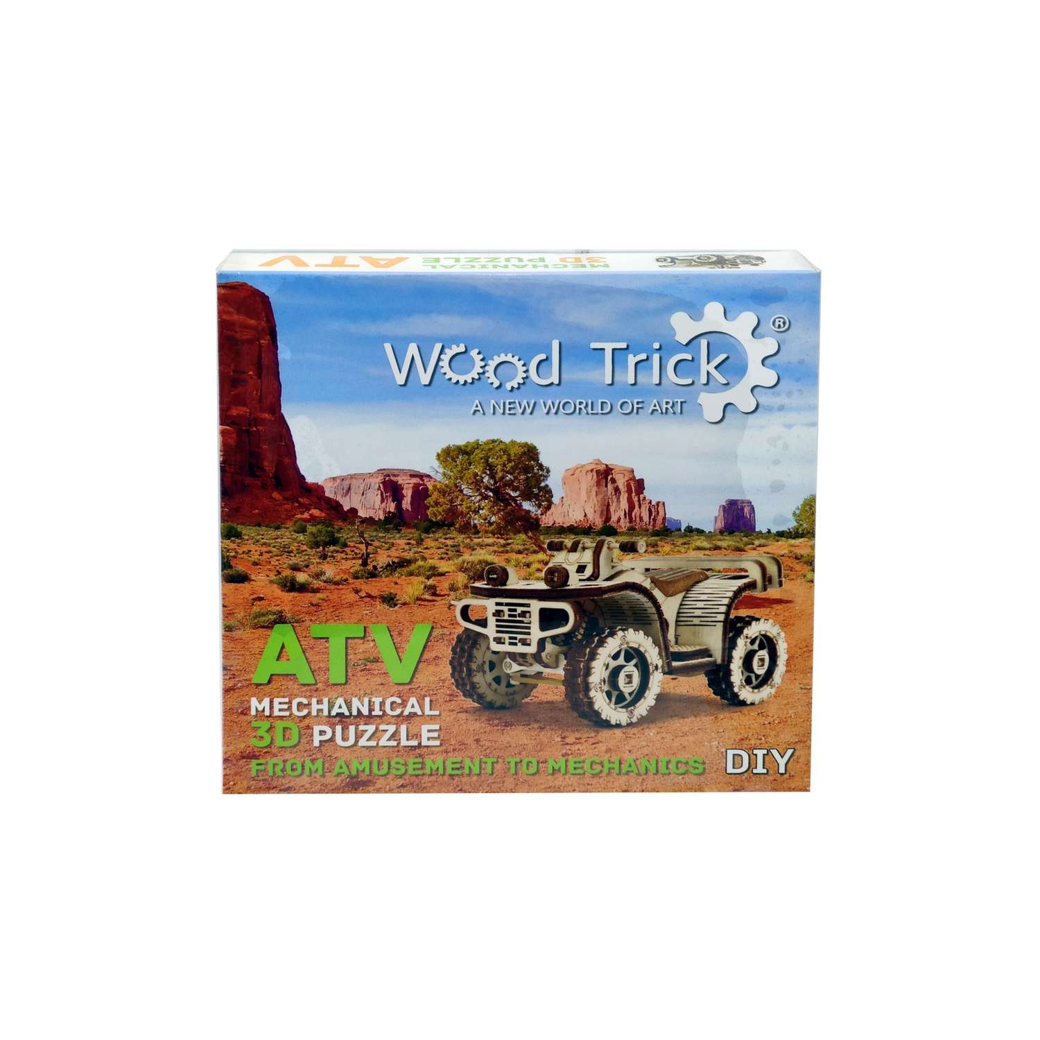 Конструктор Wood Trick Квадроцикл ATV 1234-S1 - фото 8
