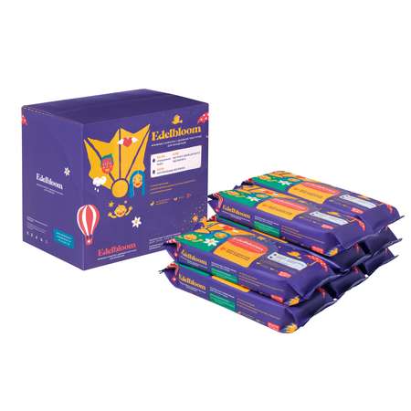 Влажные салфетки Edelbloom Детские 8 упаковок по 48 шт