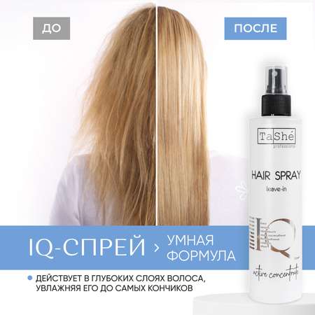 Спрей для волос увлажняющий Tashe Professional термозащита и блеск 250 мл