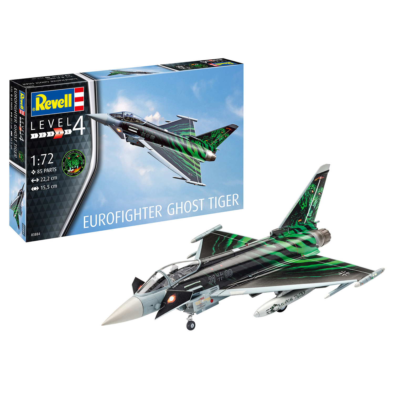 Сборная модель Revell Многоцелевой истребитель Eurofighter Ghost Tiger 03884 - фото 2