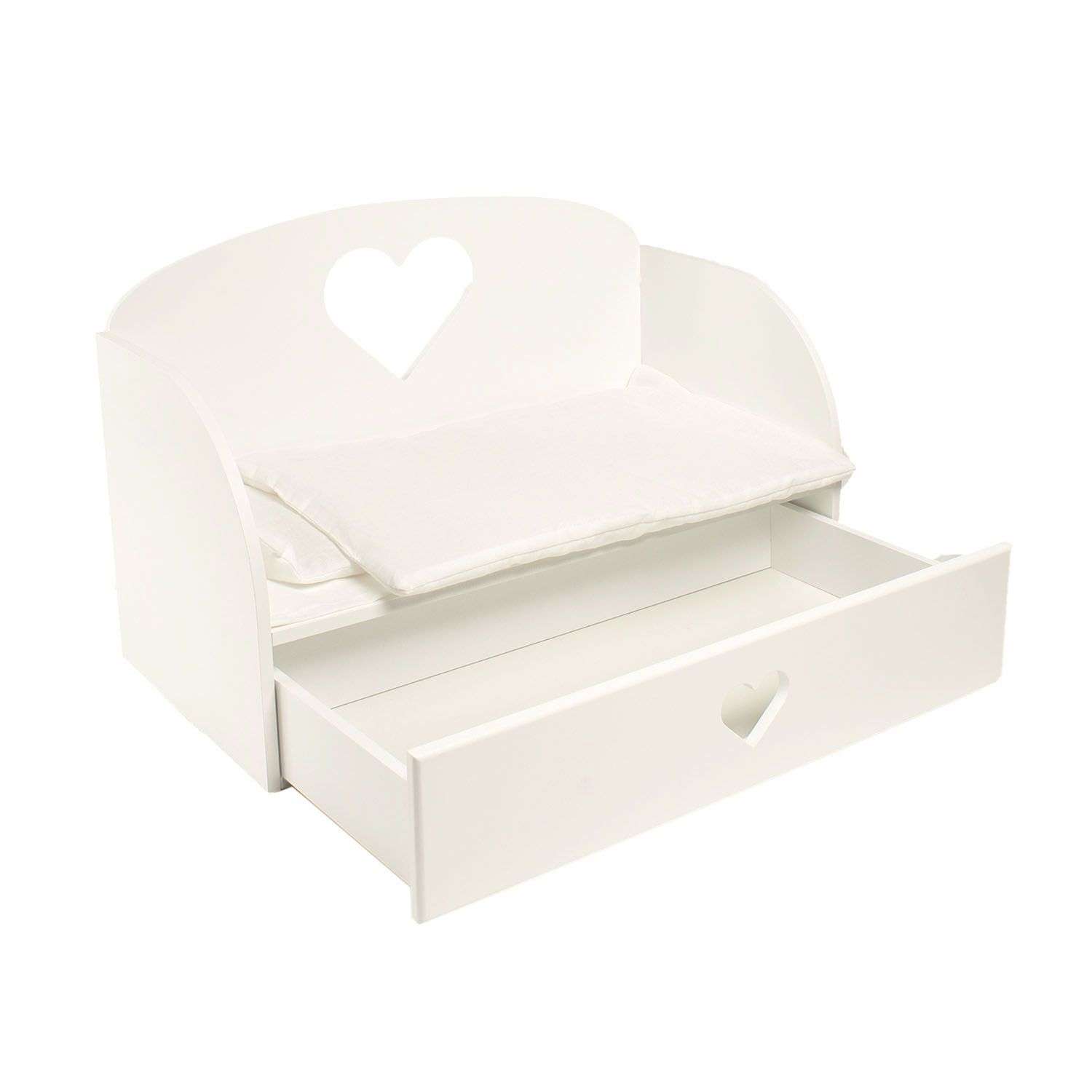 Мебель для кукол Paremo Диван–кровать Сердце Белый PFD120-18 PFD120-18 - фото 1