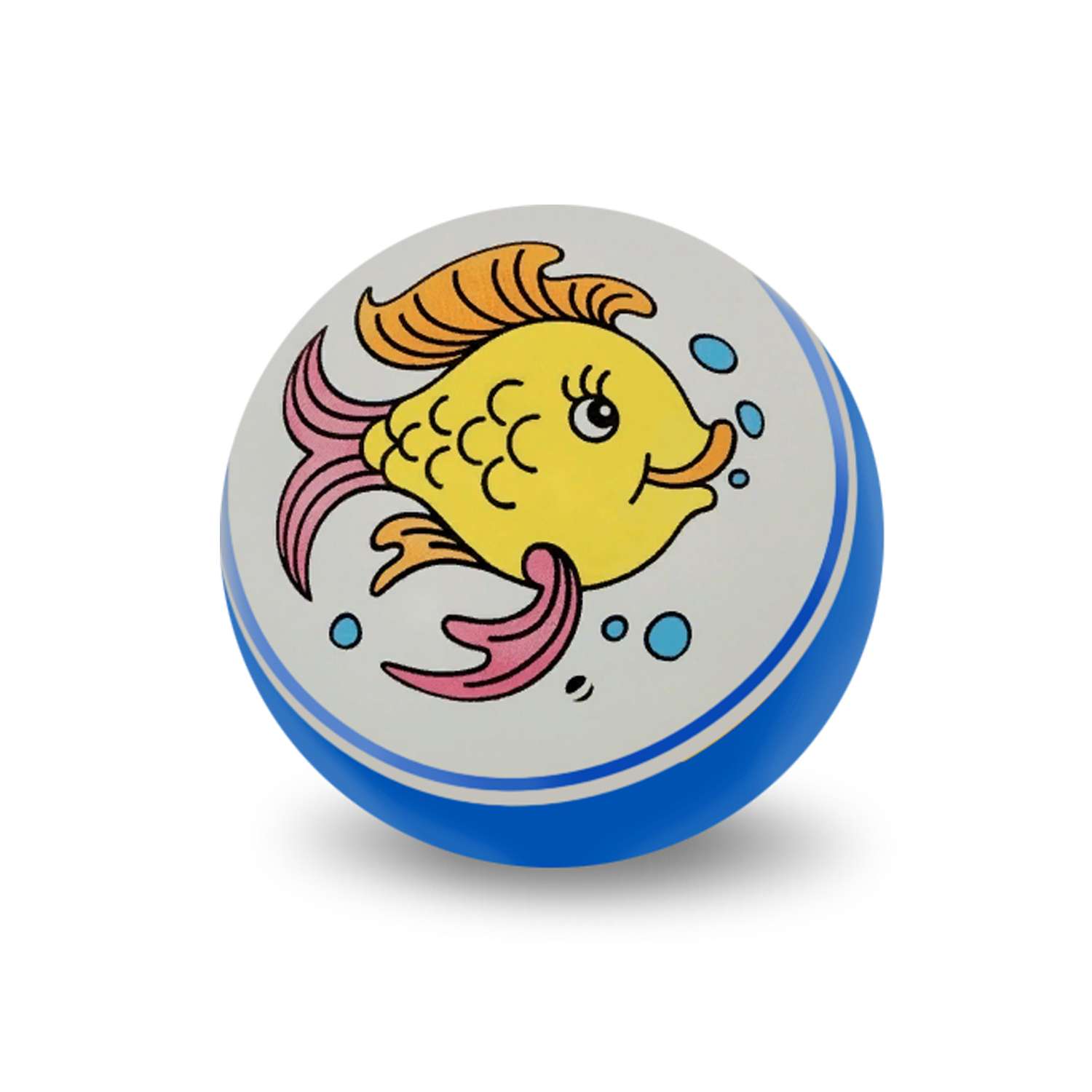 Мяч ЧАПАЕВ Рыбка синий 7см 44254 - фото 2