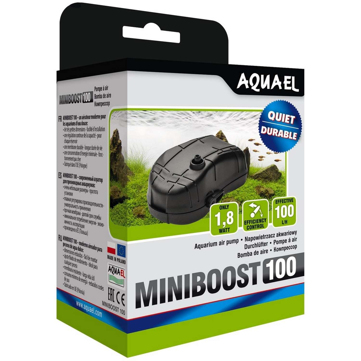 Компрессор для аквариумов AQUAEL Miniboost 100 115316 - фото 2