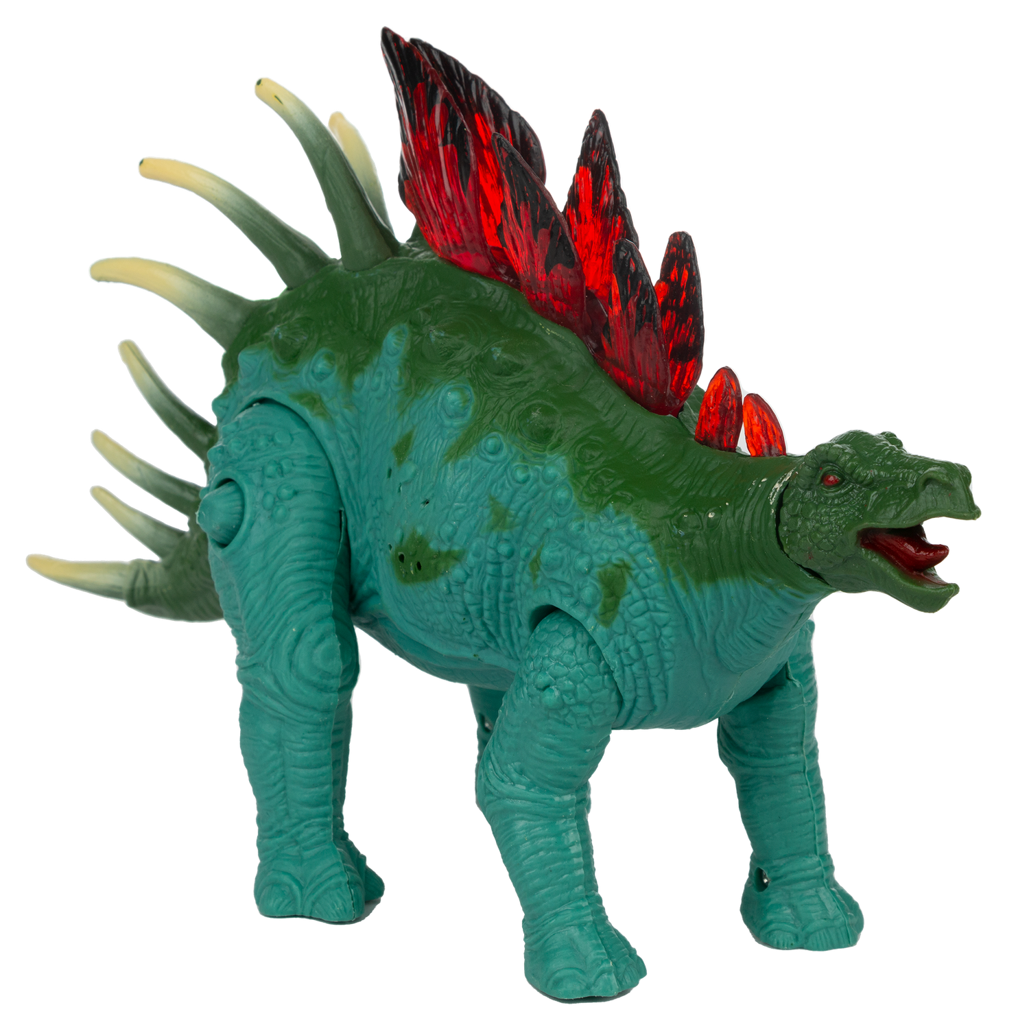 Игрушка анимационная KiddiePlay Фигурка динозавра - Стегозавр со световым и звуковым эффектом - фото 7
