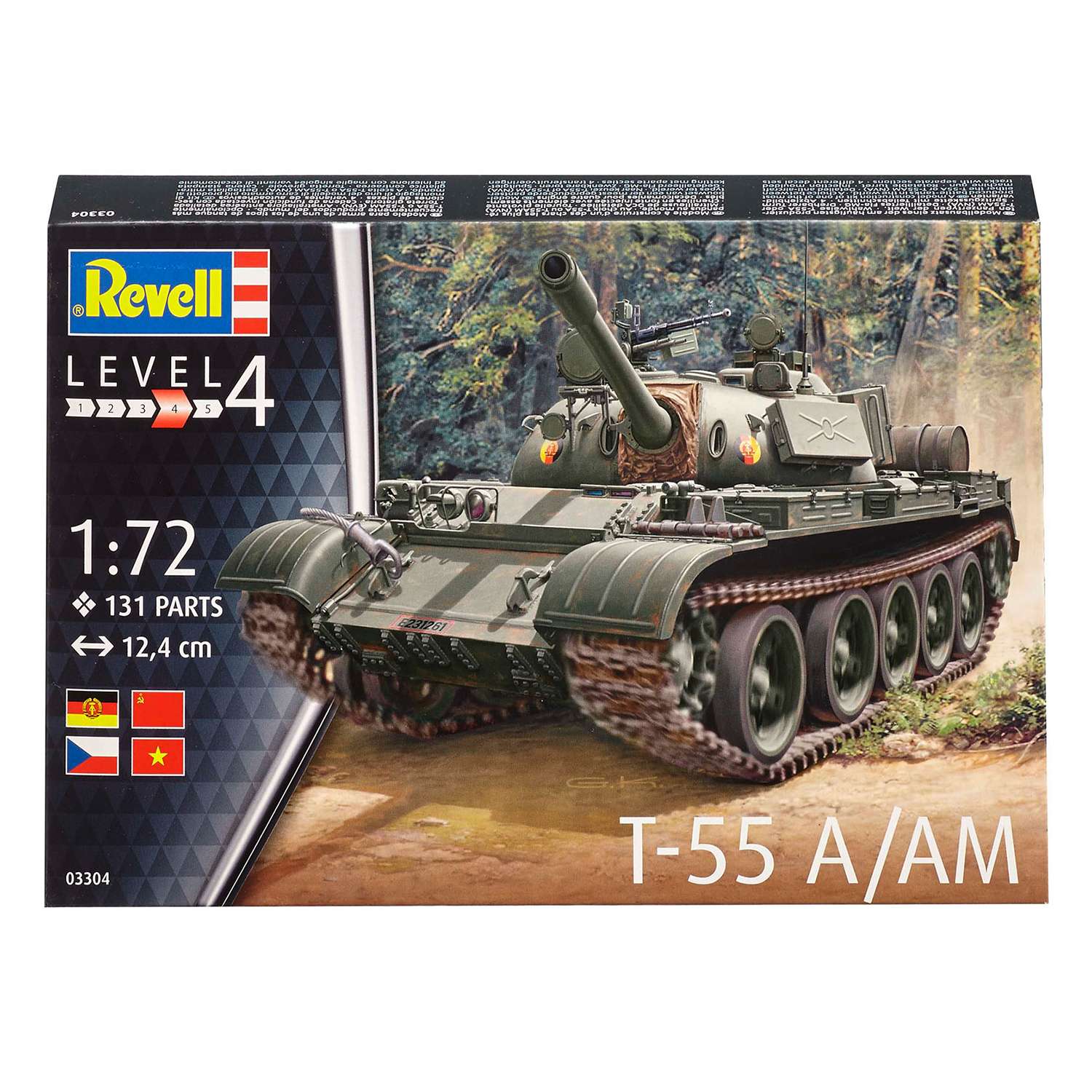 Сборная модель Revell Основной боевой танк T-55 A/AM 03304 - фото 4