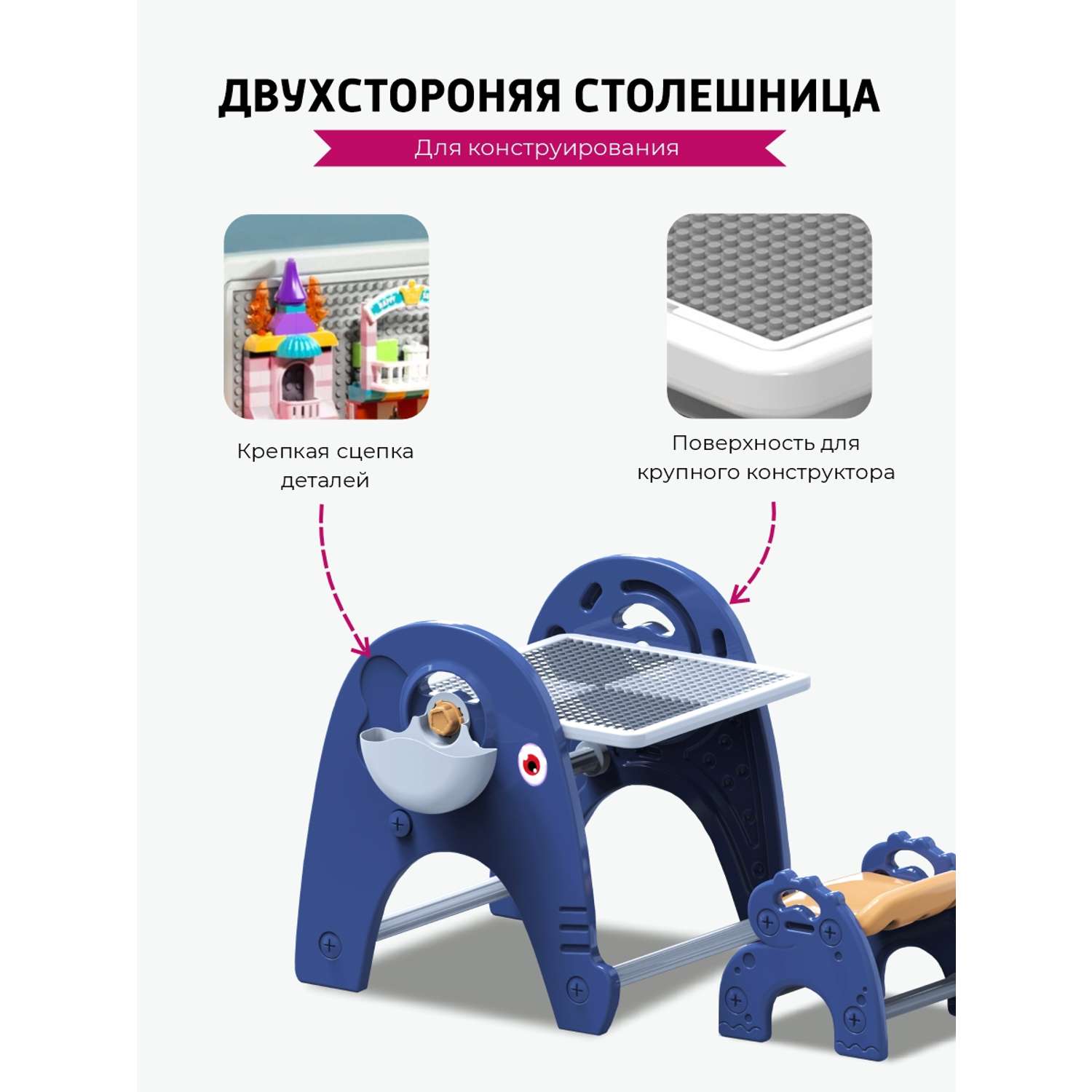 Детская мебель Винтик развивающий стол и стул в комплекте - фото 5