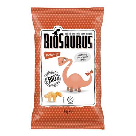 Снеки Biosaurus органические кукурузные кетчуп 50г