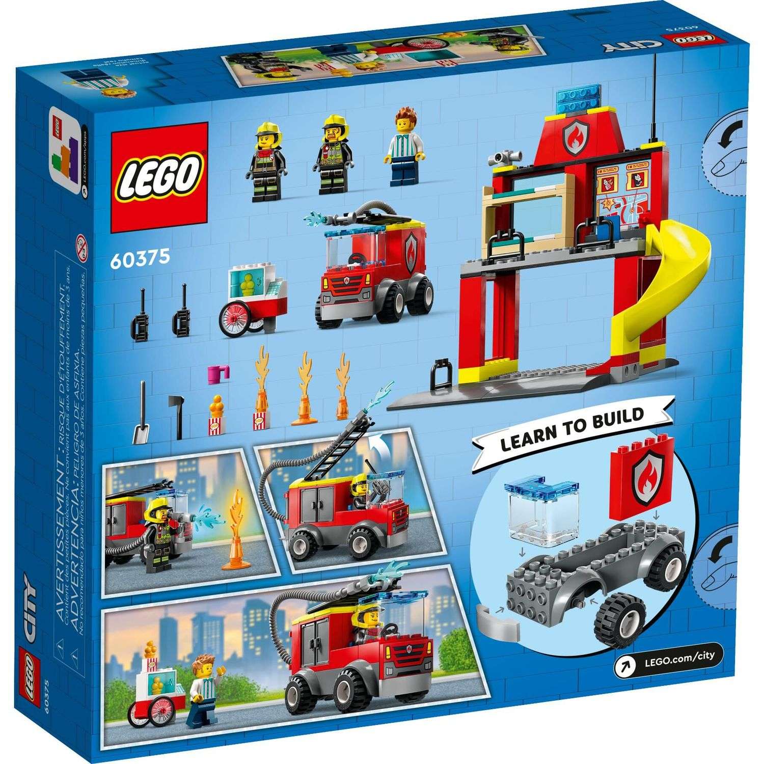 Конструктор Lego City Пожарная часть и пожарная машина 60375 - фото 8