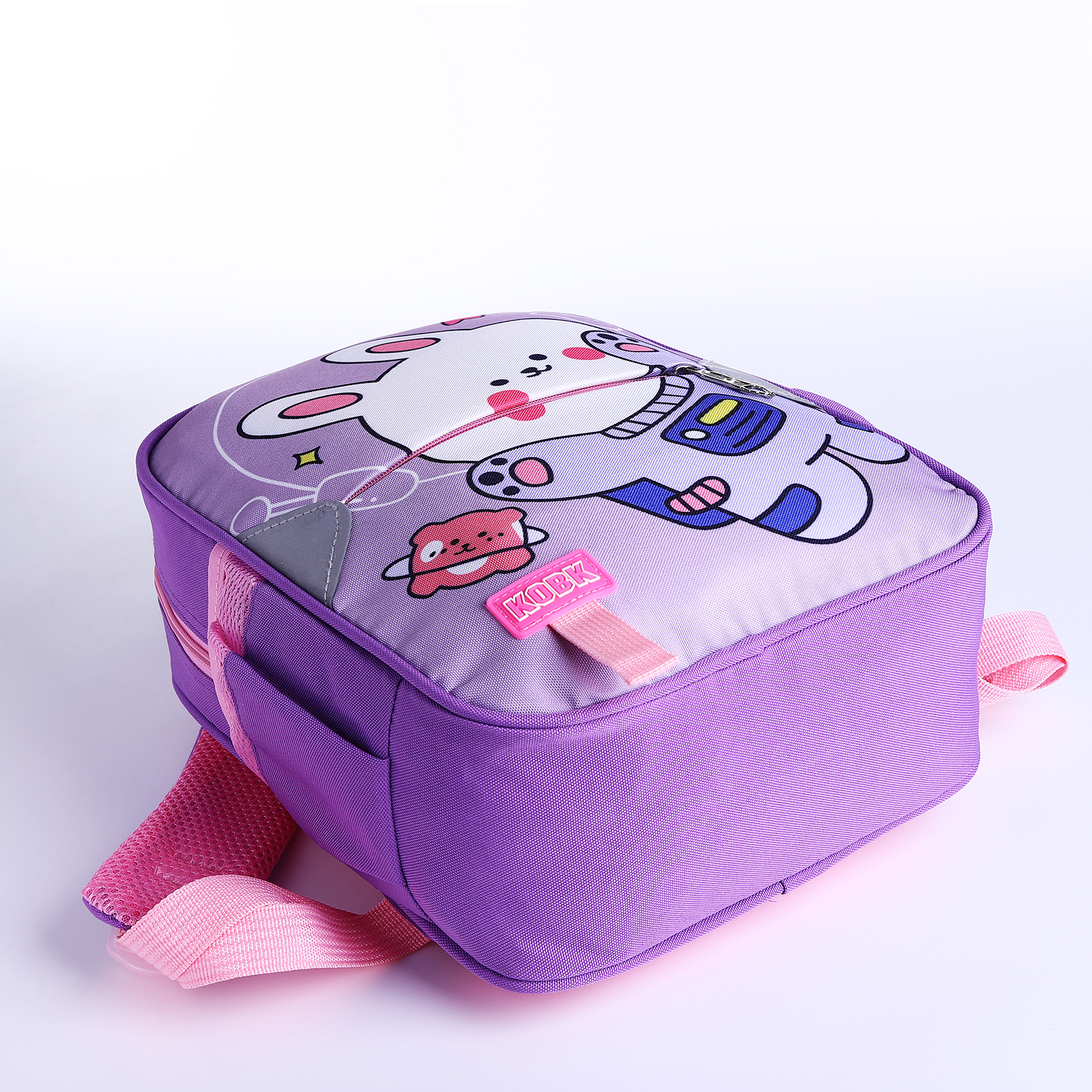 Рюкзак детский NAZAMOK на молнии 3 наружных кармана цвет сиреневый - фото 3