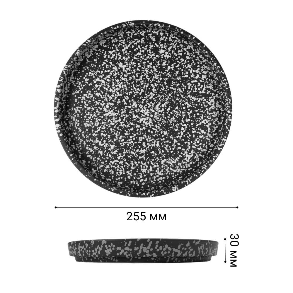 Тарелка ZDK Graphite D25.5см цвет серый - фото 7