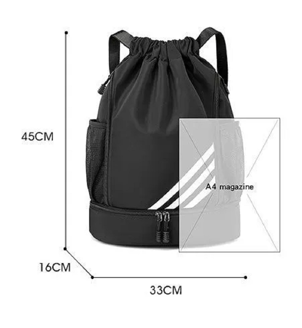 Рюкзак-мешок myTrend Спортивный универсальный черный - фото 3