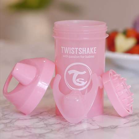 Поильник-непроливайка Twistshake Пастельный розовый 300 мл 8 мес+