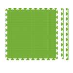 Развивающий детский коврик Eco cover мягкий пол для ползания зеленый 60х60