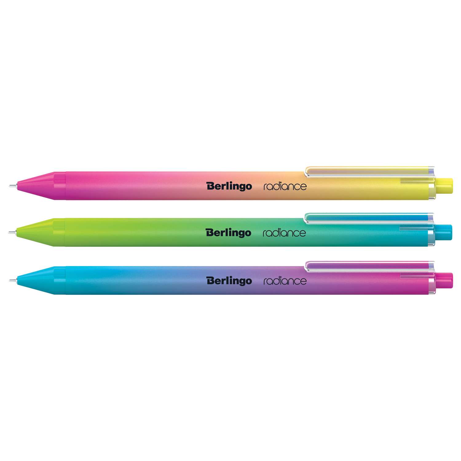Ручка шариковая Berlingo Radiance автоматическая в ассортименте CBm_07752 - фото 1