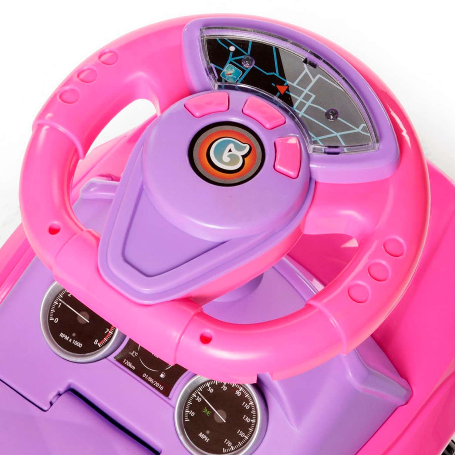 Каталка  BabyCare  Sport car розовый - фото 2