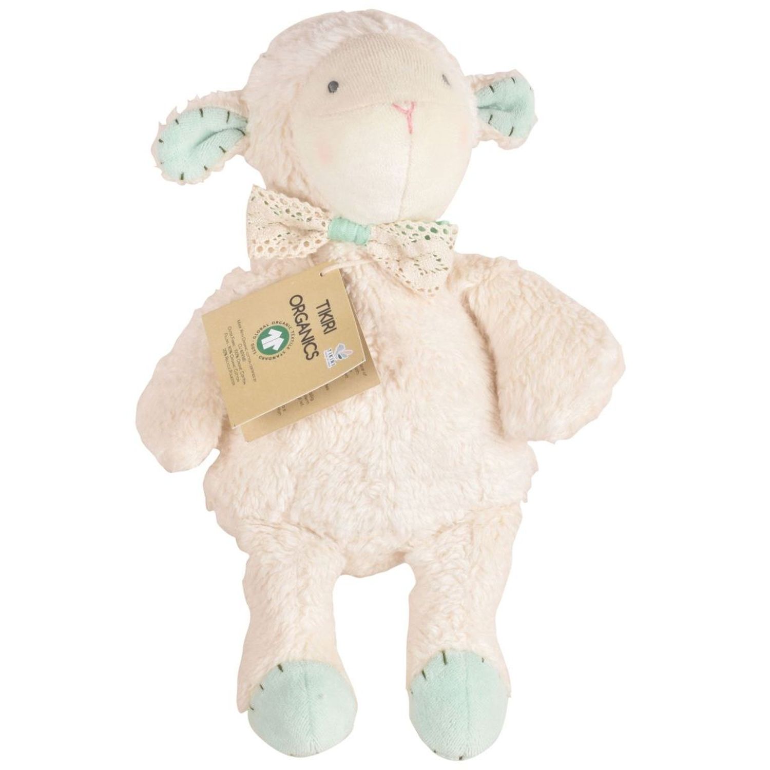 Мягкая игрушка Tikiri овечка из органического хлопка 30 см - фото 1