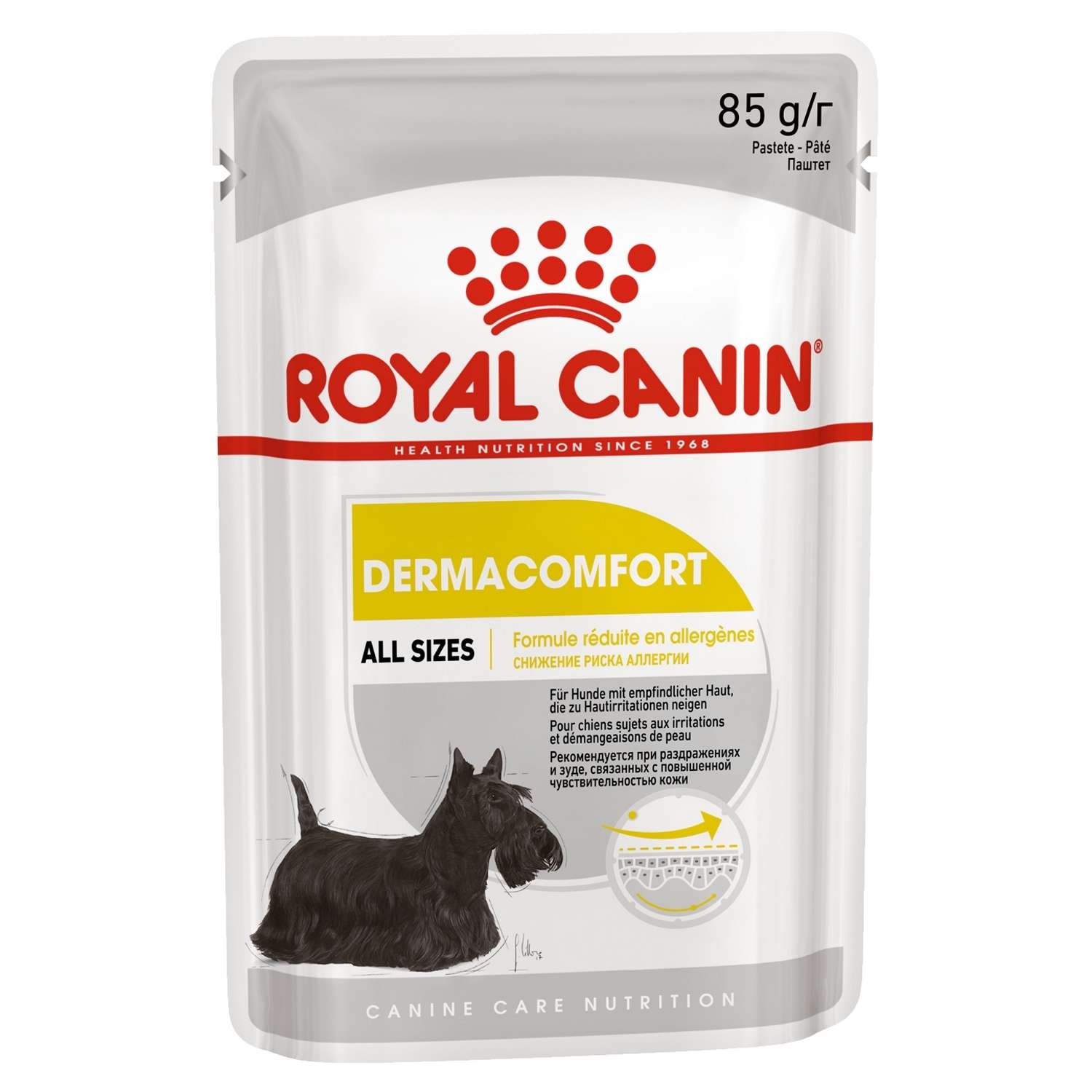 Корм для собак ROYAL CANIN Dermacomfort с чувствительной кожей склонной к раздражениям и зуду пауч 85г - фото 2
