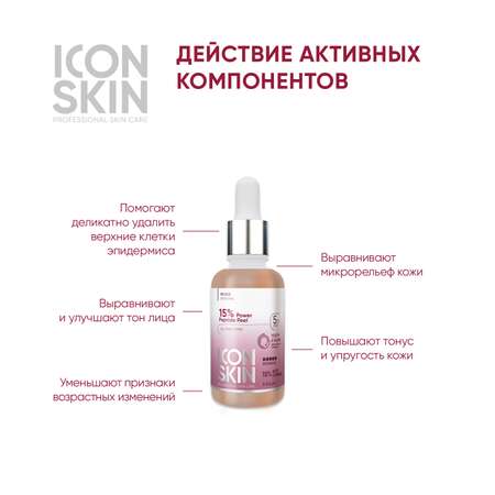 Пилинг ICON SKIN интенсивный пептидный 15% 30 мл