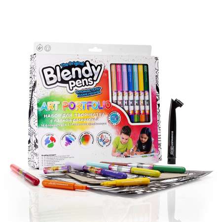 Набор для творчества Blendy pens Фломастеры хамелеоны 14 штук с аэрографом