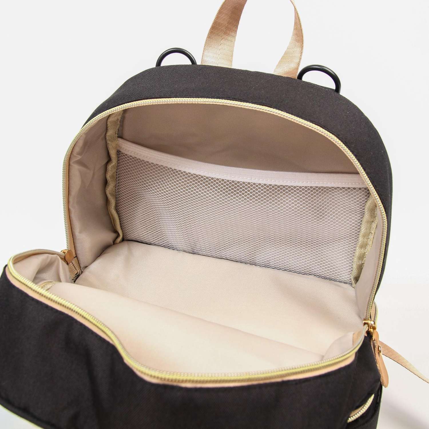 Сумка-рюкзак Sima-Land для хранения вещей малыша цвет черный/серый - фото 6