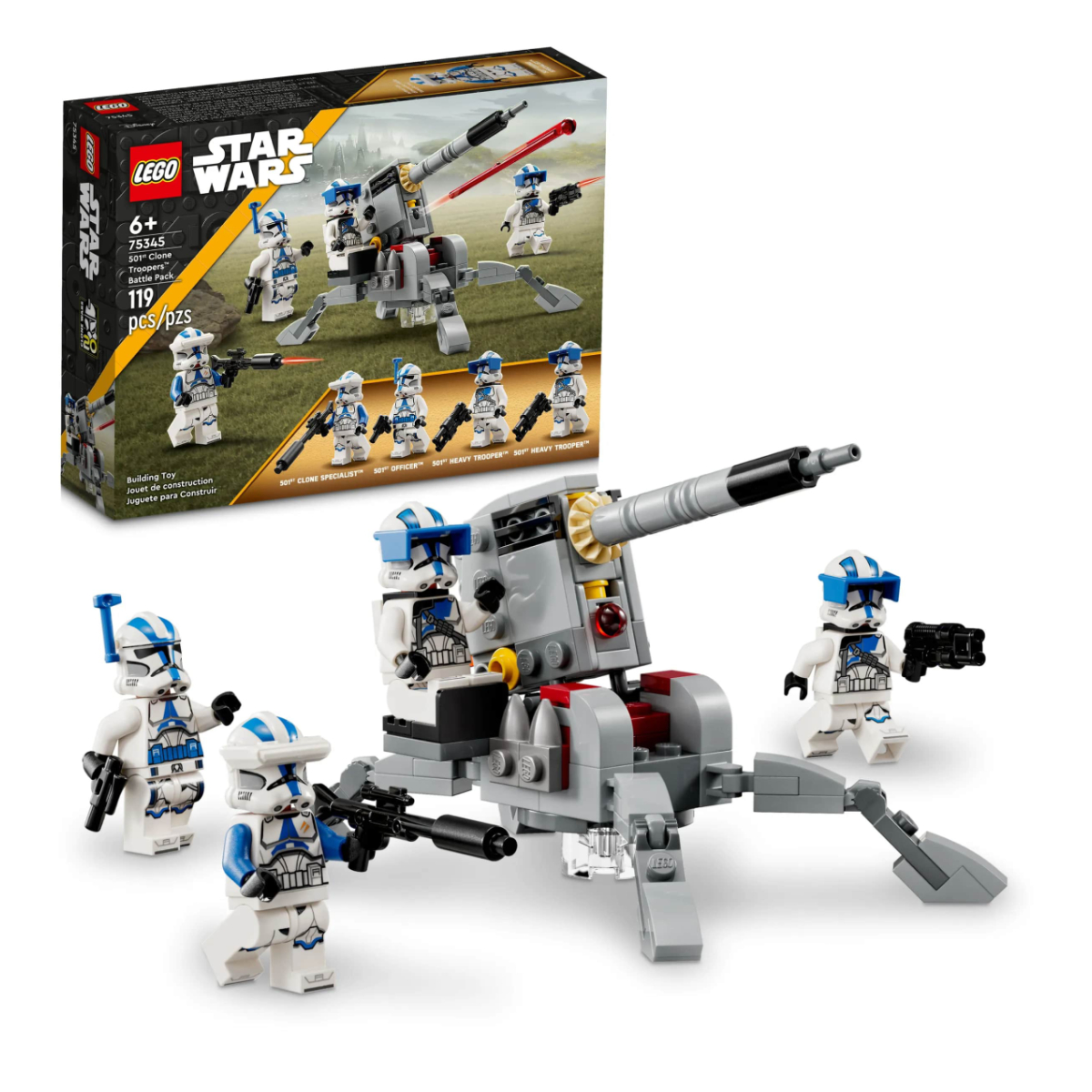 Конструктор LEGO Star Wars Боевой набор клонов 501-го легиона 75345 - фото 3