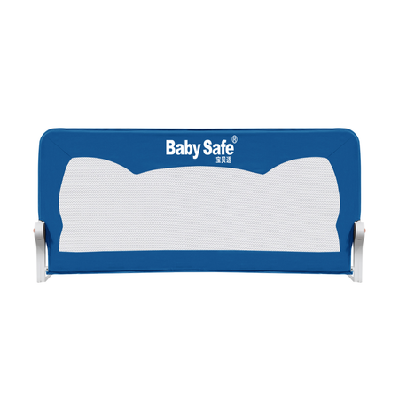 Барьер защитный для кровати Baby Safe Ушки 150х42 синий