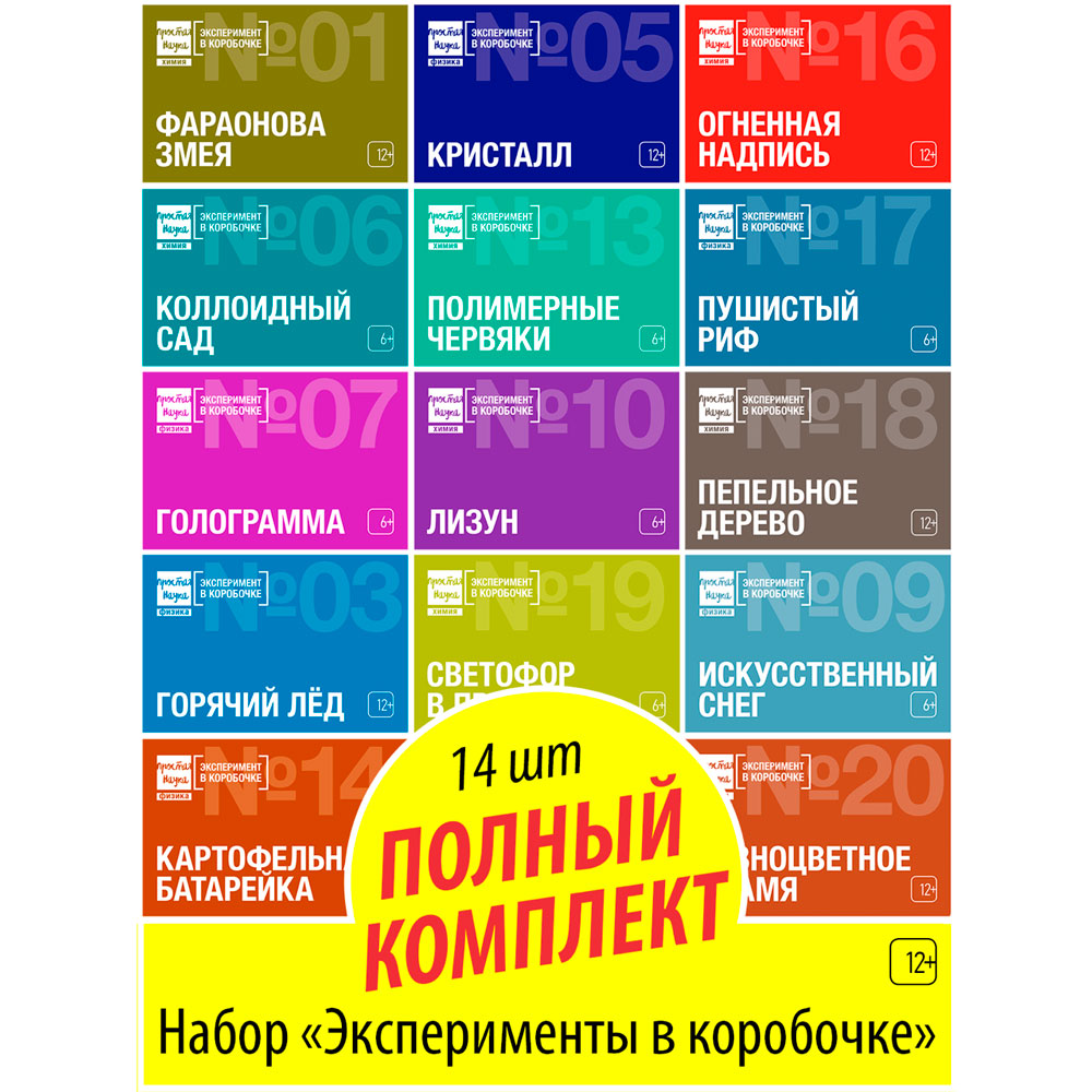 Большой набор для опытов Простая наука 14 в 1 развивающий для детей купить  по цене 2950 ₽ в интернет-магазине Детский мир