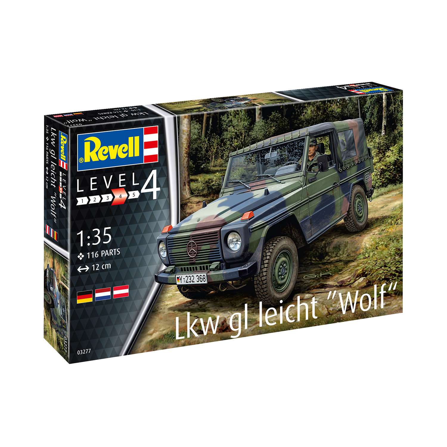 Сборная модель Revell Бронетехника Lkw gl leicht Wolf 03277 - фото 3