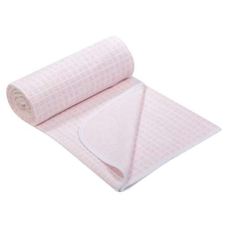 Одеяло-покрывало АртДизайн Клетка - розовый