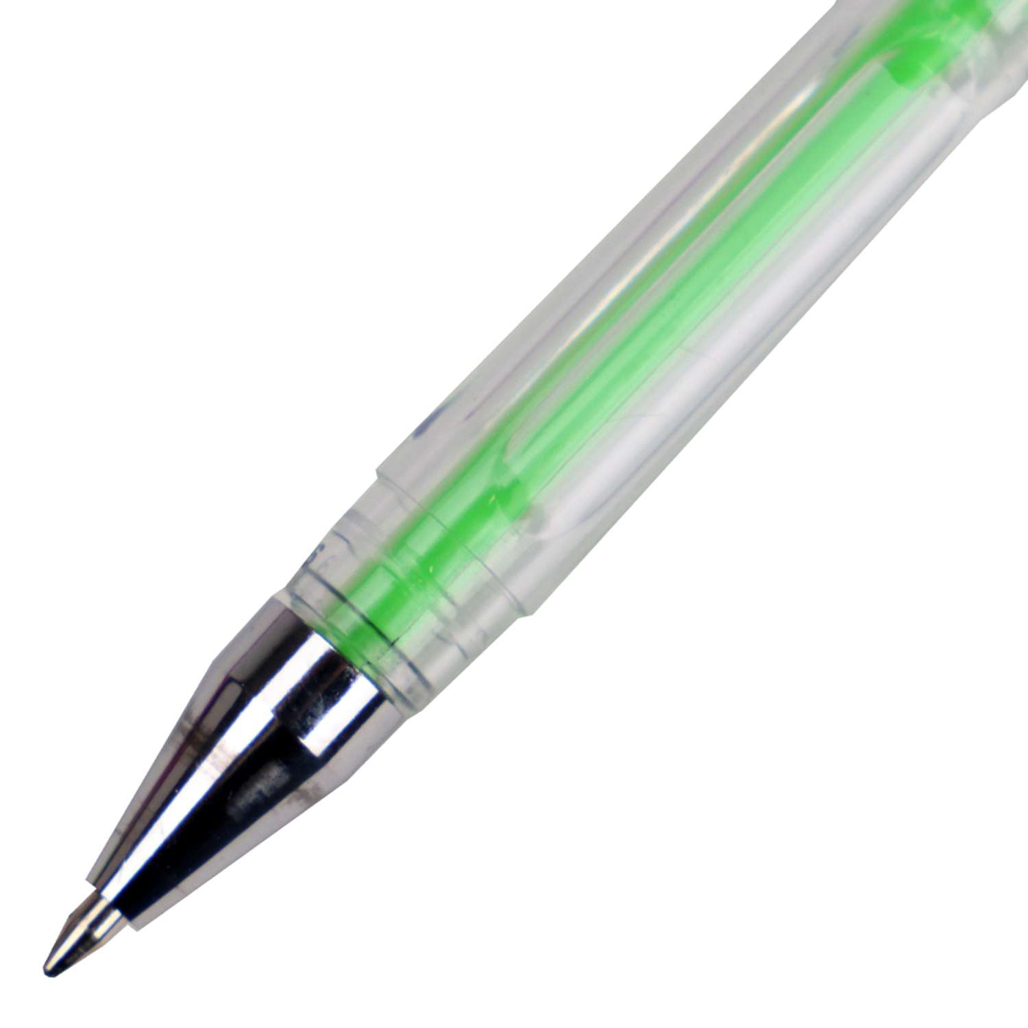 Ручки гелевые Prof-Press флуоресцентные неоновые 12 штук - фото 3