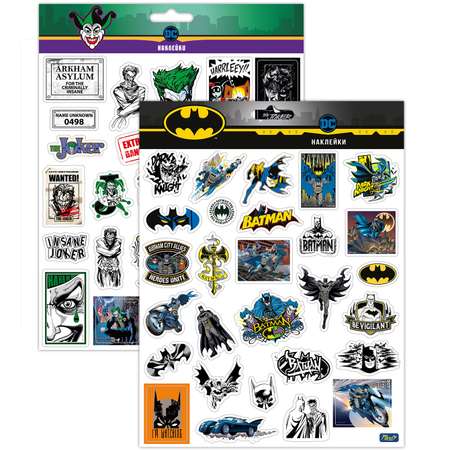 Набор наклеек PrioritY Пленочных DC Бэтмен и Джокер