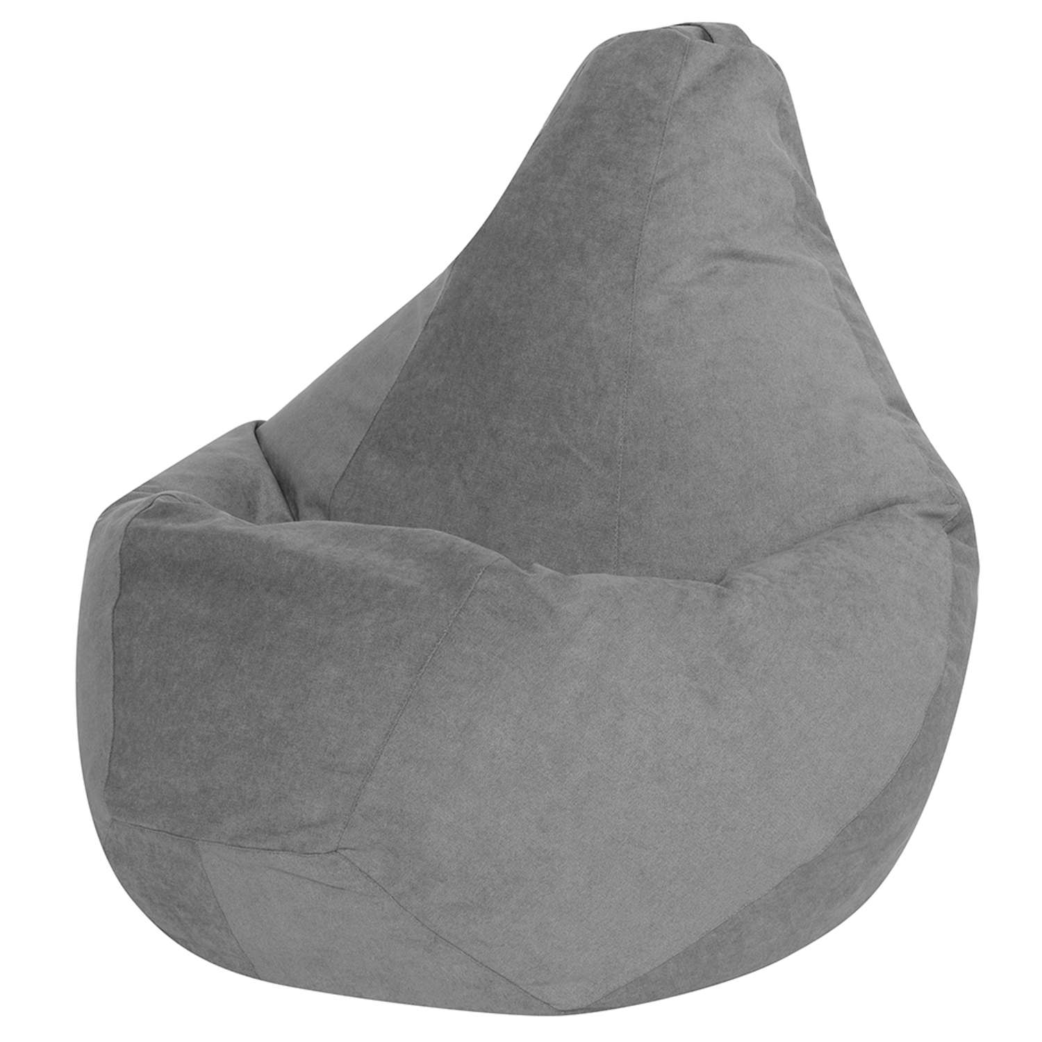 Кресло-мешок DreamBag Серый Велюр XL - фото 2