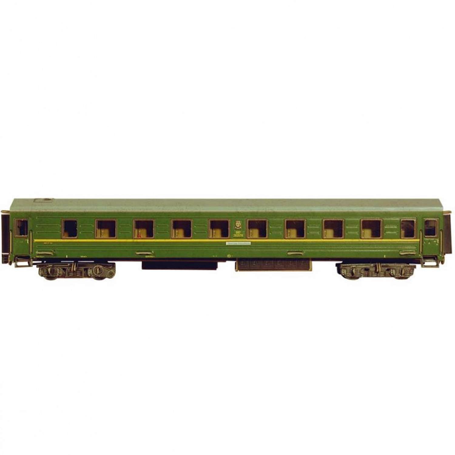 Сборная модель Умная бумага Железная дорога 1/87 Спальный вагон 295-2 295-2 - фото 1
