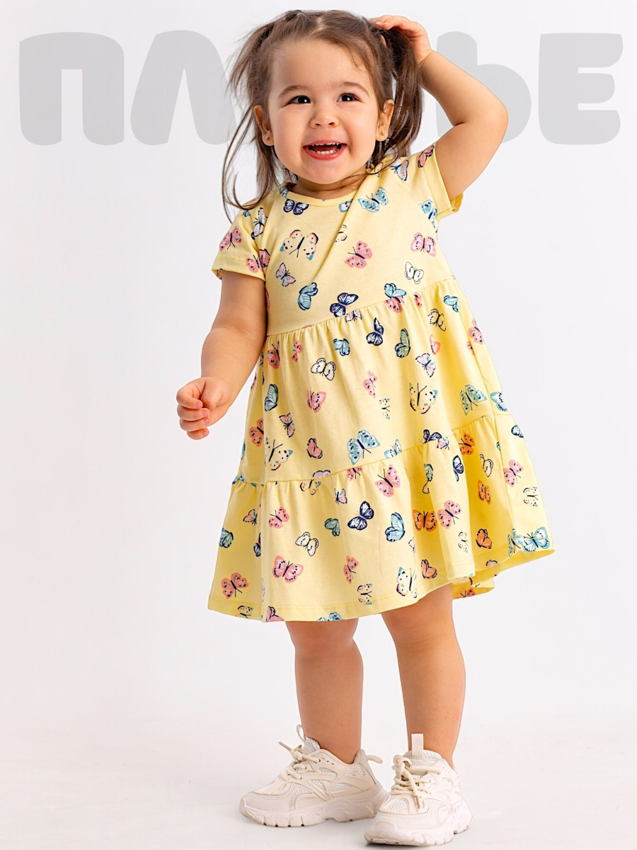 Платье Linas baby 1760-15 Желтый - фото 2