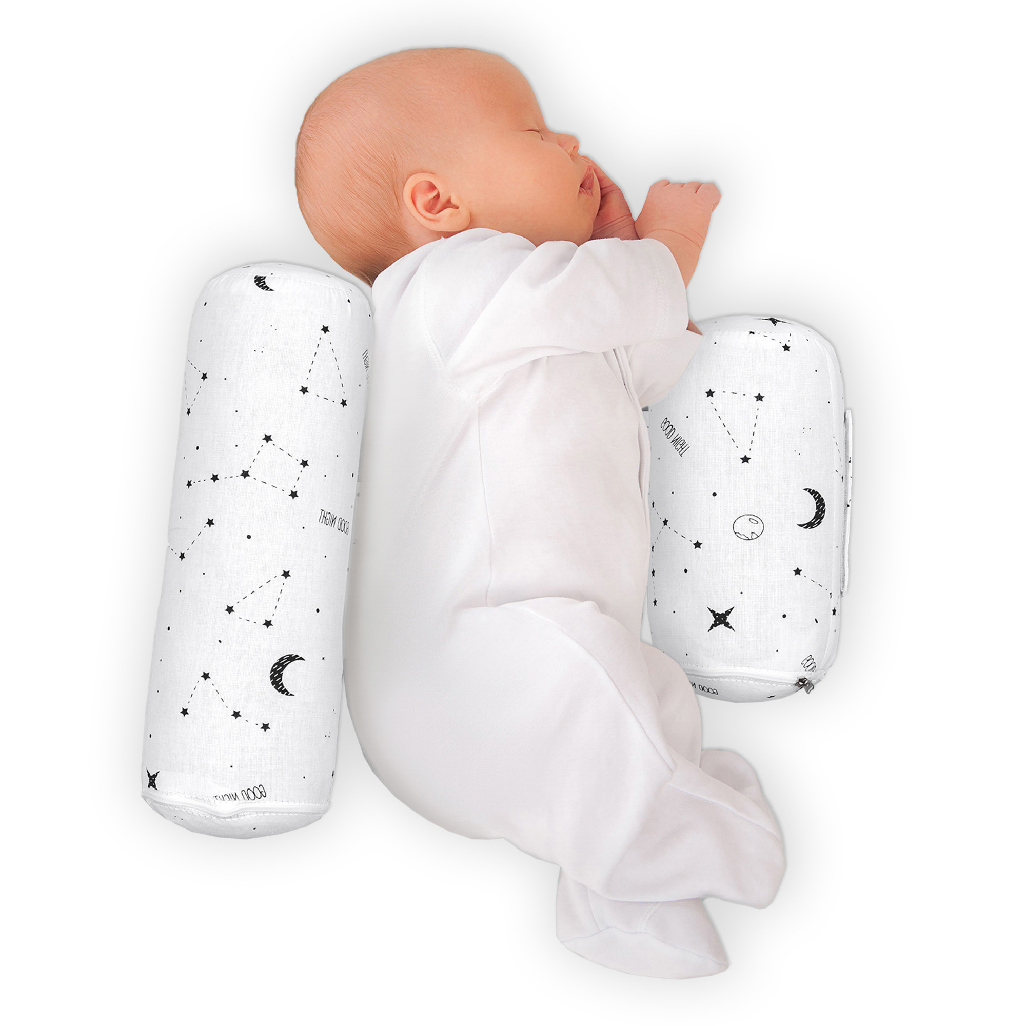 Подушка для боковой поддержки AmaroBaby Nature Anatomy с лузгой гречихи STARS - фото 1