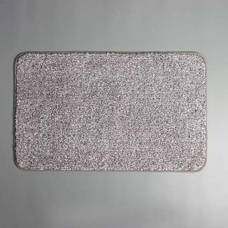 Коврик Доляна для ванной «Нина» 50×80 см ворс короткий цвет серый