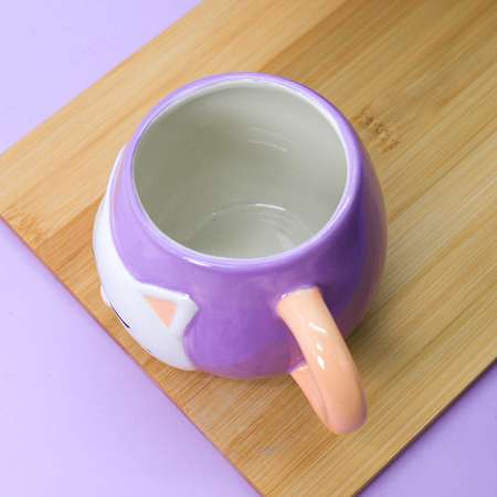 Кружка керамическая iLikeGift Cat violet