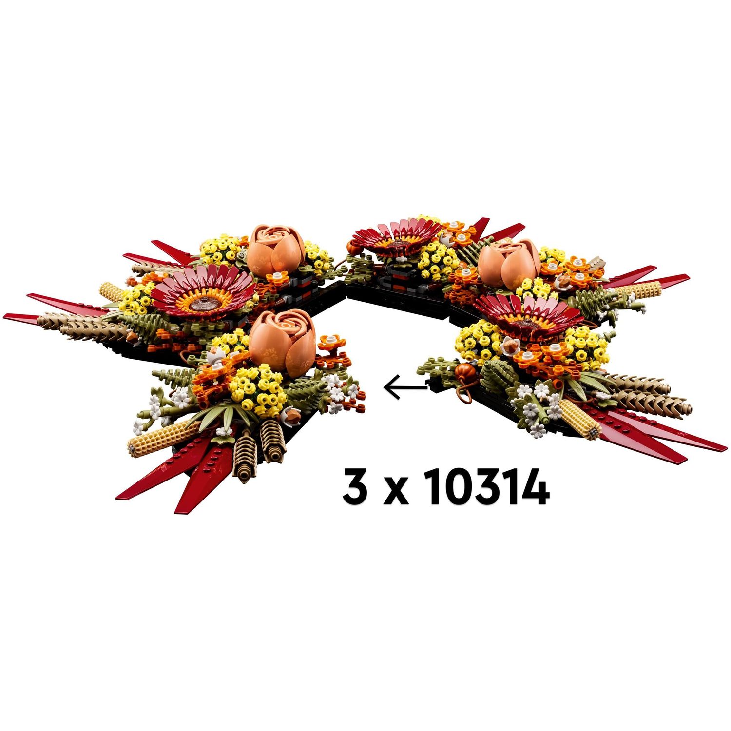 Конструктор LEGO Icons Dried Flower Centerpiece 10314 - фото 5