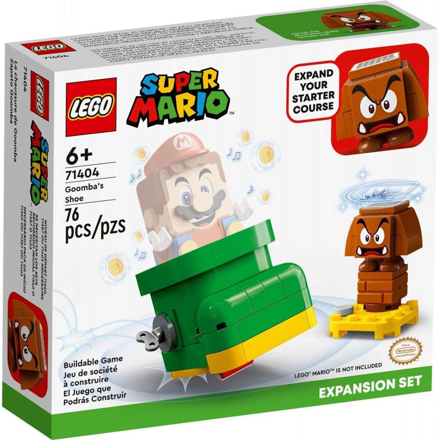 Конструктор LEGO Super Mario Goombas Shoe Expansion Set 71404 - фото 2