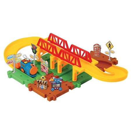 Железнодорожный набор Devik Toys поезд в комплекте(свет-звук)